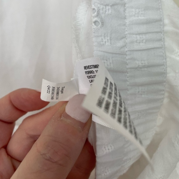 Universal Thread NWT Cotton Eyelit Mini Skirt White Flare Tiered ~ Size L - Picture 9 of 13